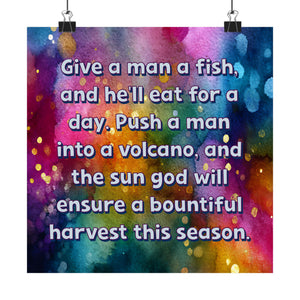 Bespattered Facade "Feed Your Man a Fish" Giclée Archival Matte Paper Prints