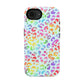 Bespattered Facade Bright Rainbow Leopard Impact-Resistant Case