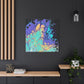 Bespattered Facade Fluid Art Abstract Painting Stretched Matte Canvas Art Prints | Multiple Sizes