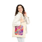Bespattered Facade Rainbow "Breathe if I'm Your Favorite" Canvas Tote Bag Reusable Carryall