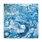 Bespattered Facade Fluid Art Abstract Painting Stretched Matte Canvas Art Prints | Multiple Sizes
