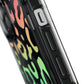 Bespattered Facade Bright Rainbow Leopard MagSafe Clear Impact Case