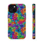 Bespattered Facade Bright Rainbow Flowers Impact-Resistant Case