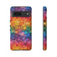 Bespattered Facade Rainbow Ink Circles Tough Case