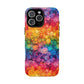 Bespattered Facade Rainbow Ink Circles Tough Case
