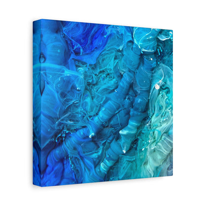 Bespattered Facade Resin Petri Macro Photograph Stretched Matte Canvas Art Prints | Multiple Sizes