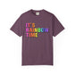 Bespattered Facade It's Rainbow Time Marquee Premium Unisex Comfort Colors Garment Dyed 100% Cotton T-Shirt