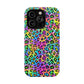 Bespattered Facade Candy Coated Neon Leopard Impact-Resistant Case