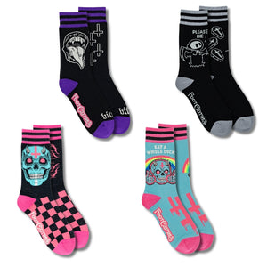 XRAEART Crew Sock Pack | 4 Designs