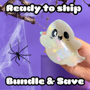 IRIDESCENT CUTIE GHOST HAIR CLAW