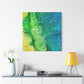 Bespattered Facade Resin Petri Macro Photograph Stretched Matte Canvas Art Prints | Multiple Sizes