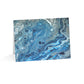 Bespattered Facade Blue Marble Greeting Cards | Sets of 1, 10, 30, or 50