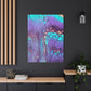 Bespattered Facade Fluid Art Abstract Painting Stretched Matte Canvas Art Prints | Multiple Sizes