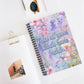 Bespattered Facade Floral "Delulu" Spiral Notebook - Lined Pages