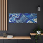 Bespattered Facade Fluid Art Abstract Painting Stretched Matte Canvas Art Prints | Multiple Sizes