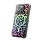 Bespattered Facade Pastel Rainbow Leopard MagSafe Clear Impact Case