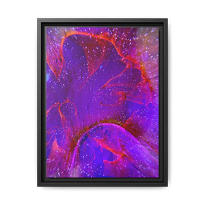 Bespattered Facade Resin Petri Macro Photograph Framed Canvas Art Print | 4 Frame Colors | Multiple Sizes