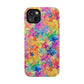 Bespattered Facade Rainbow Stars Impact-Resistant Case
