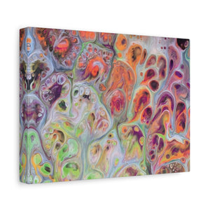 Bespattered Facade Dragon Scales Stretched Matte Canvas Art Prints | Multiple Sizes