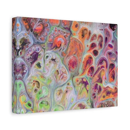 Bespattered Facade Dragon Scales Stretched Matte Canvas Art Prints | Multiple Sizes