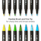 Dual Tip Acrylic Paint Pens - 24 Colors