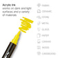 Dual Tip Acrylic Paint Pens - 24 Colors