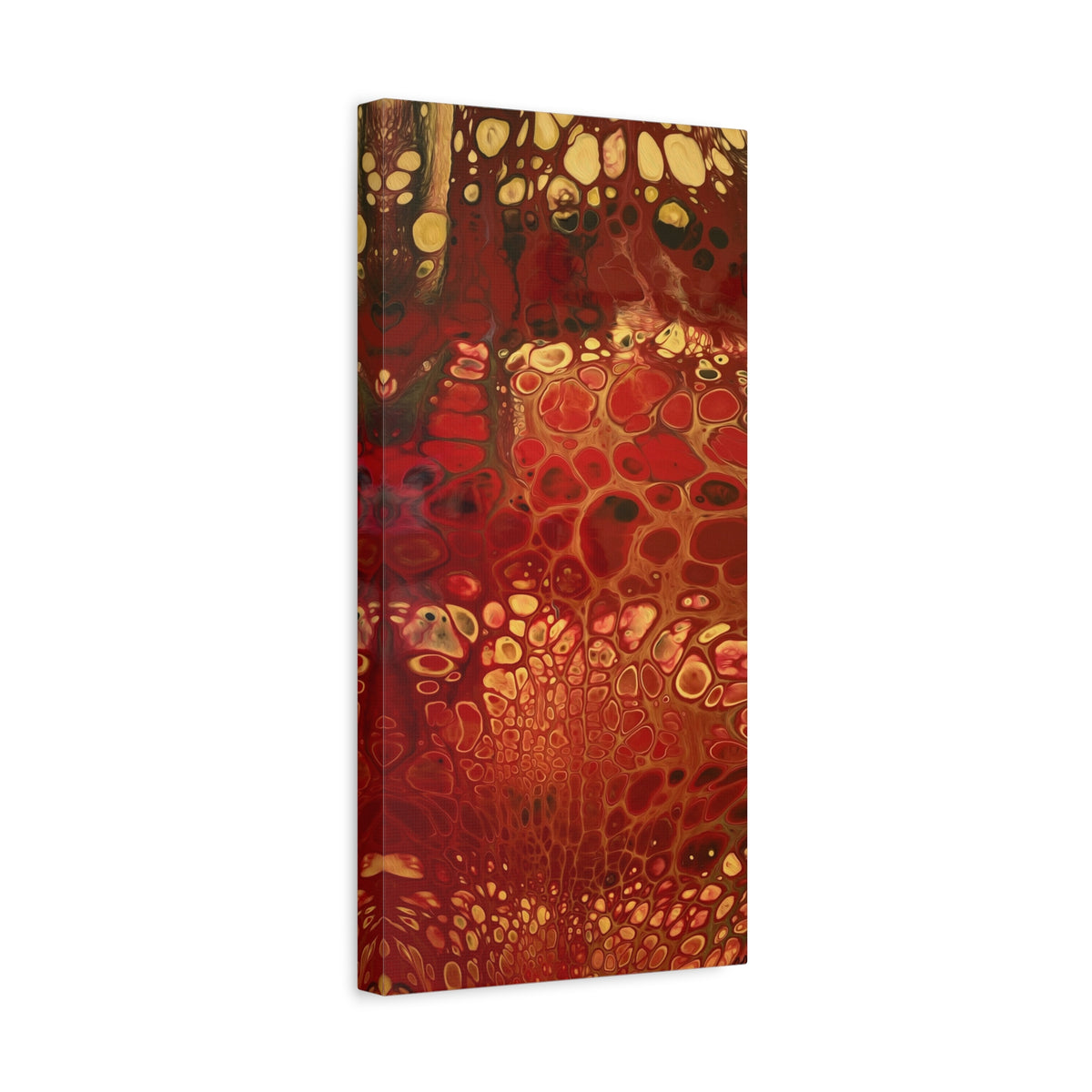 Bespattered Facade Fluid Art Abstract Painting Stretched Matte Canvas Art Prints | Multiple Sizes