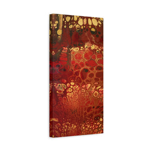 Bespattered Facade Fluid Art Abstract Painting Stretched Matte Canvas Art Prints | Multiple Sizes