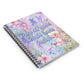 Bespattered Facade Floral "Delulu" Spiral Notebook - Lined Pages
