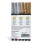 Acrylic Paint Pens Extra Fine - Silver & Gold 6 pc