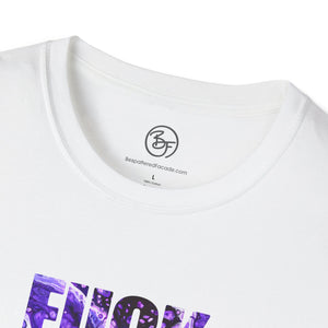 Bespattered Facade Everyone's Favorite Word Purple Haze Unisex Softstyle T-Shirt