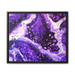 Bespattered Facade Purple Haze Framed Canvas Art Print | 3 Frame Colors | Multiple Sizes