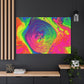 Bespattered Facade Fluid Art Abstract Painting Stretched Matte Canvas Art Prints | Multiple Sizes