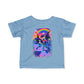 Bespattered Facade Rainbow Eat the Rich Orcas Colorful Retro Infant Fine Jersey Tee