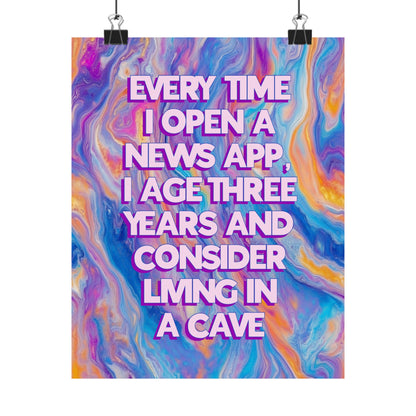 Bespattered Facade "Every Time I Open a News App..." Giclée Archival Matte Paper Prints