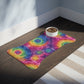 Bespattered Facade Rainbow Tie Dye Pet Feeding Mats (3 Shapes)