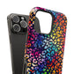 Bespattered Facade Rainbow Paint Splatter Leopard Impact-Resistant Case