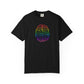 Bespattered Facade Rainbow Brain Line Art Premium Unisex Comfort Colors Garment Dyed 100% Cotton T-Shirt