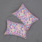 Bespattered Facade Colorful Dots Lumbar Throw Pillow