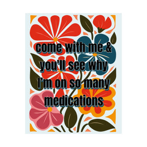 Bespattered Facade "Come With Me and You'll See..." Colorful Flowers Giclée Archival Matte Paper Prints