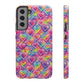 Bespattered Facade Rainbow Graffiti Hearts Impact-Resistant Case