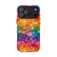 Bespattered Facade Rainbow Ink Circles Tough Case