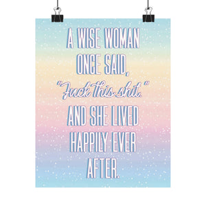 Bespattered Facade "Wise Woman" Giclée Archival Matte Paper Prints