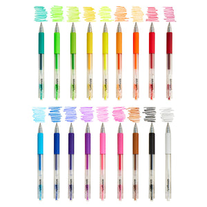 Gel Pens Retractable 18 Colors
