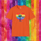 Bespattered Facade Rainbow Extraterrestrial Pride Unisex Softstyle T-Shirt