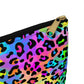 Bespattered Facade Candy Coated Neon Leopard Accessory Pouch | 2 Sizes
