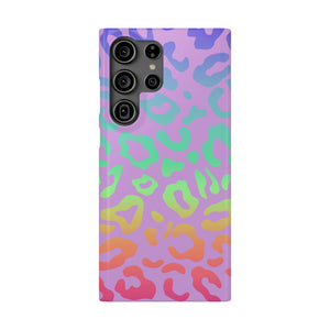 Bespattered Facade Rainbow Leopard Slim Case