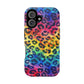Bespattered Facade Rainbow Watercolor Leopard MagSafe Tough Case