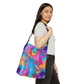 Bespattered Facade Rainbow Flow Adjustable Tote Bag | 2 Sizes