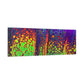 Bespattered Facade Neon Lava Stretched Matte Canvas Art Prints | Multiple Sizes